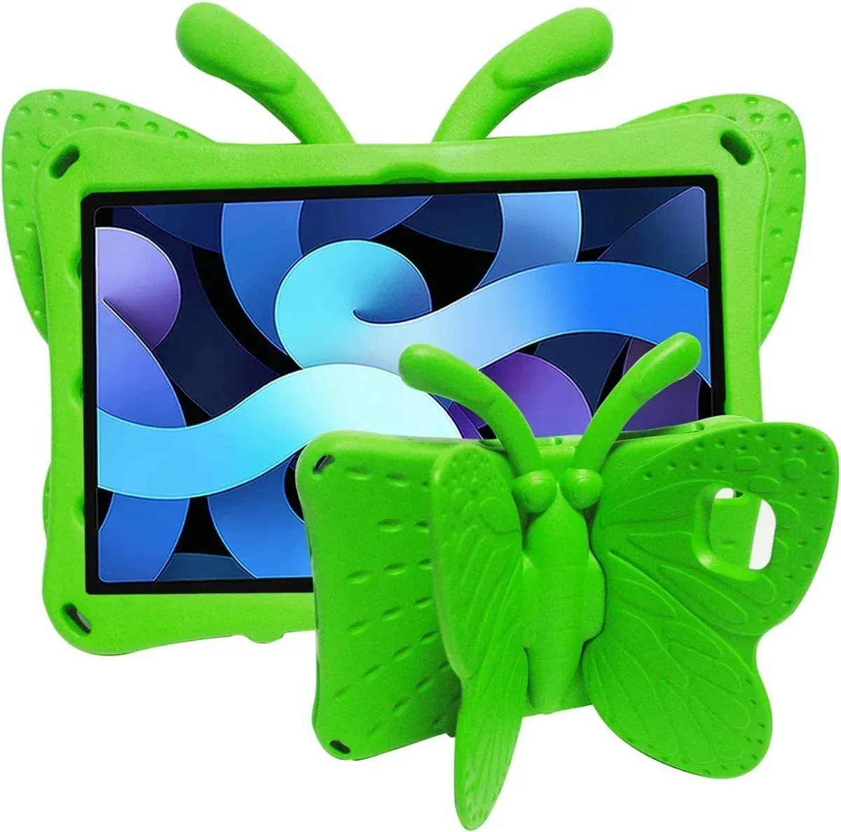 Funda de Goma con Diseño Mariposa para Tablet Huawei T10 Verde