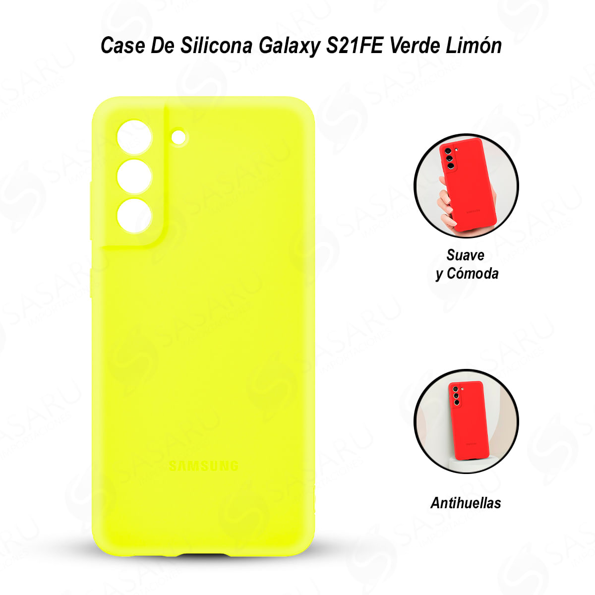 Case para Samsung Galaxy S21fe Verde Limón