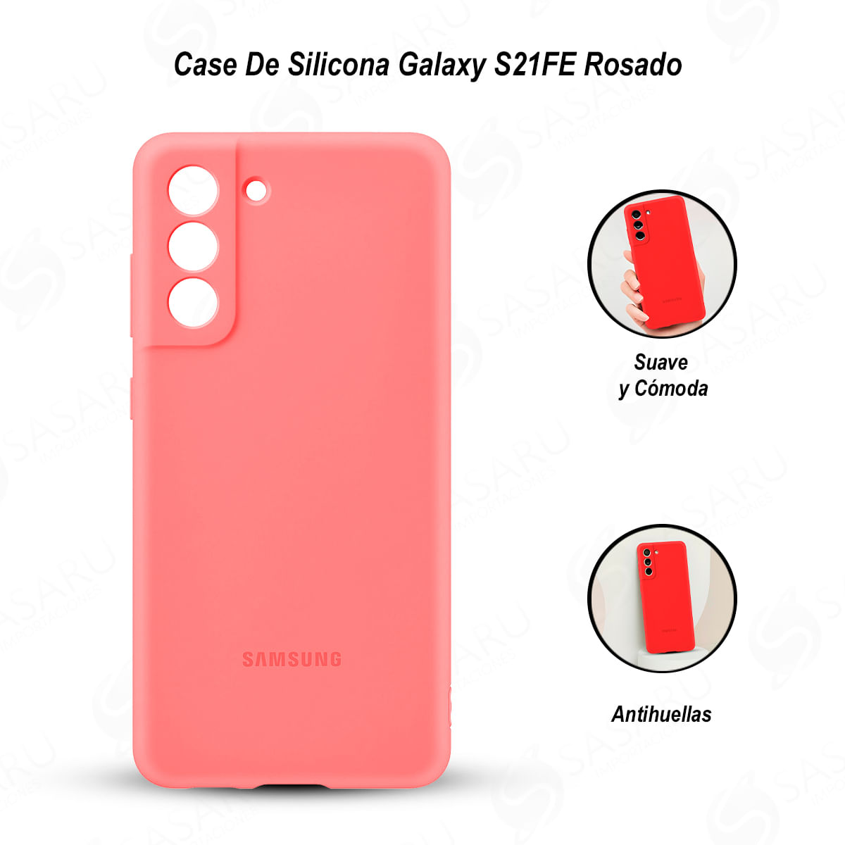 Case para Samsung Galaxy S21fe Rosado