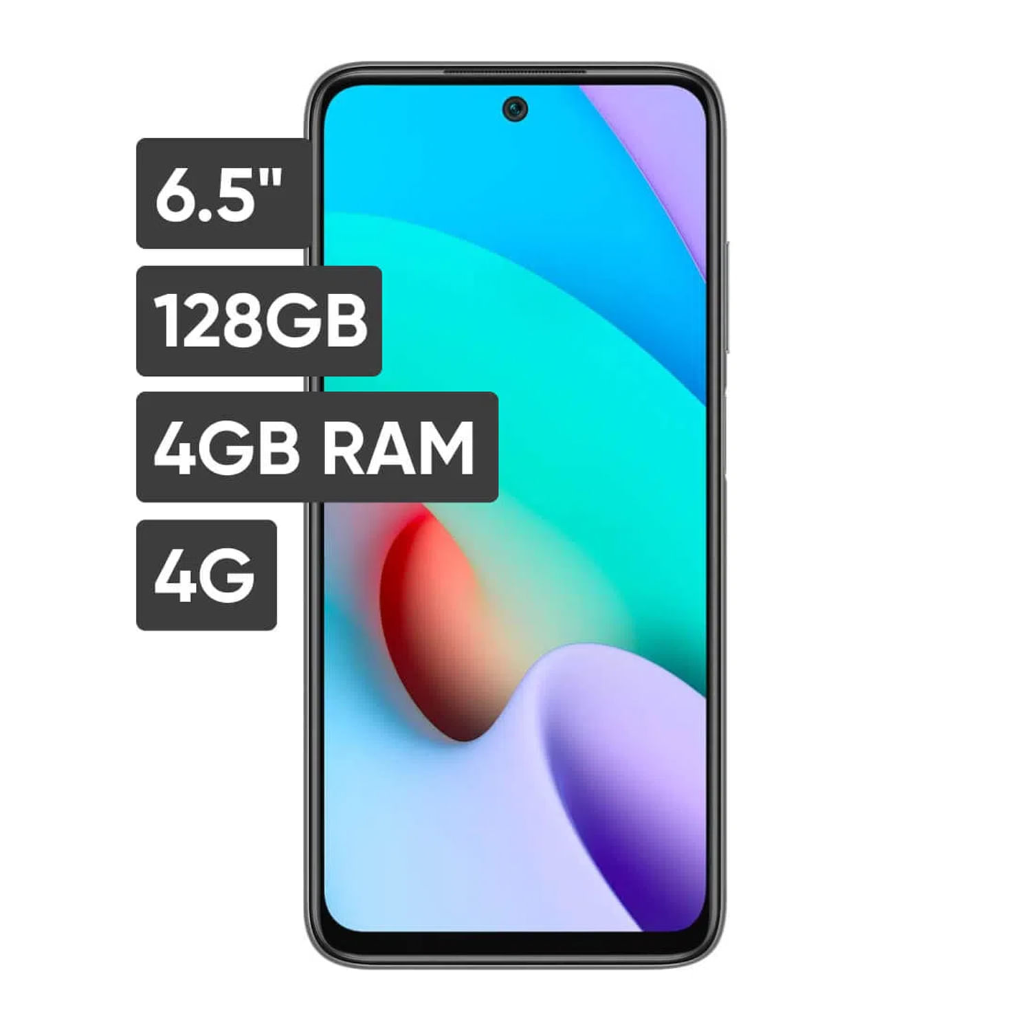 Celular Xiaomi Redmi 10 2022 6.5" 4GB / 128GB - Negro
