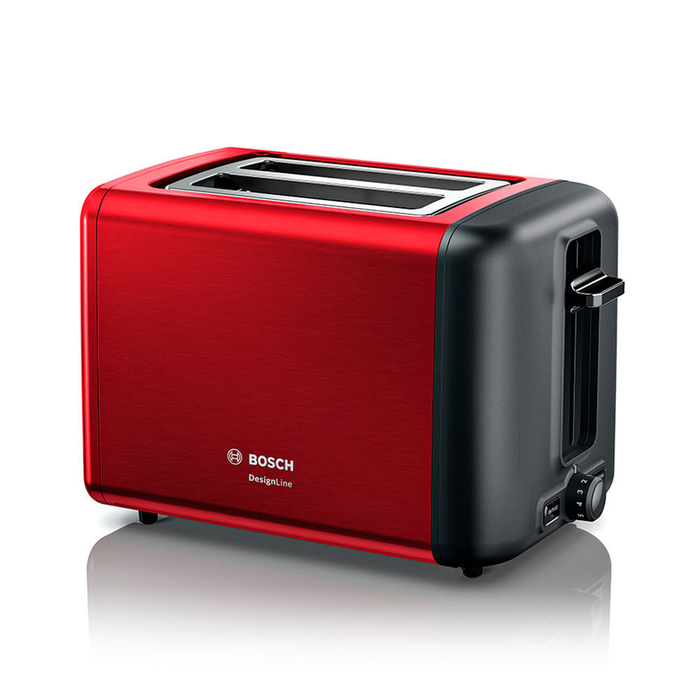 Tostadora Bosch TAT3p424 compacto Design rojo