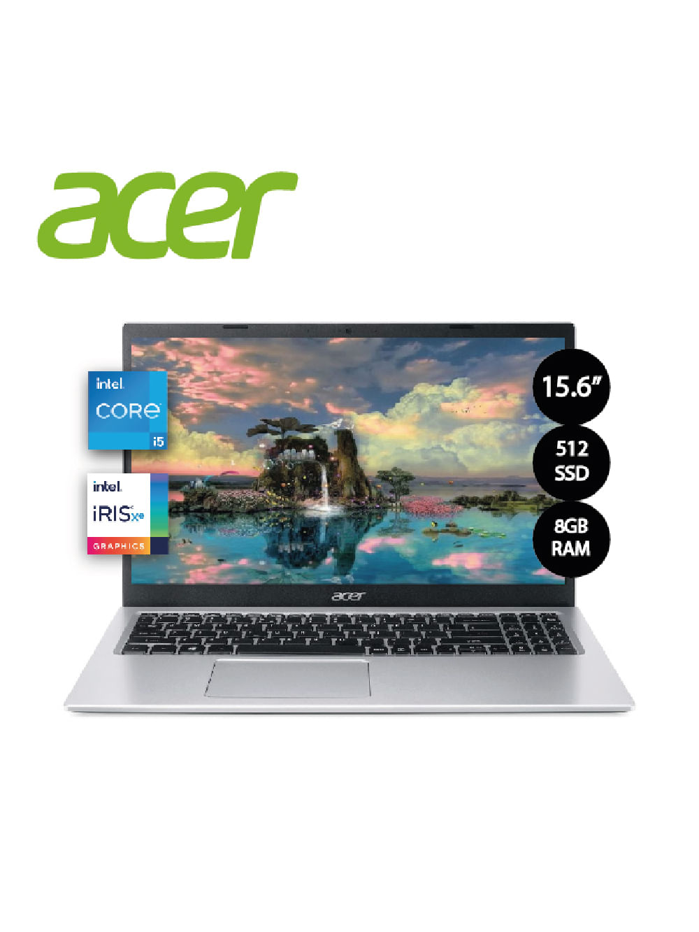 Laptop Acer A315-58-51cg I5-1135g7 8gb 512gb Ssd Intel Iris 15.6?Fhd Win11