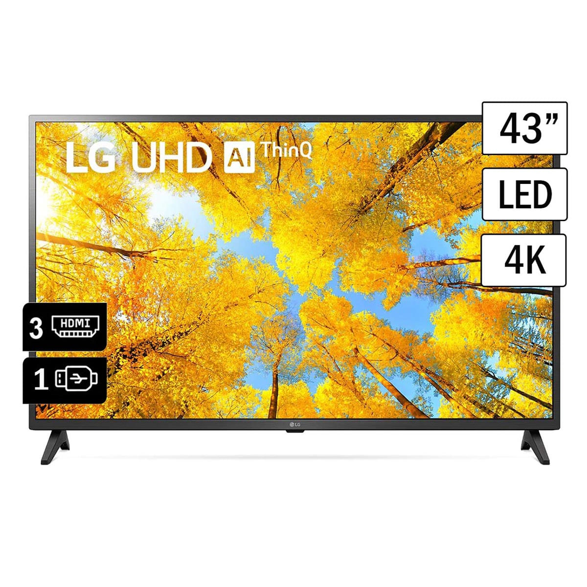 Televisor LED Smart TV 4K UHD 43" LG 43UQ7500PSF