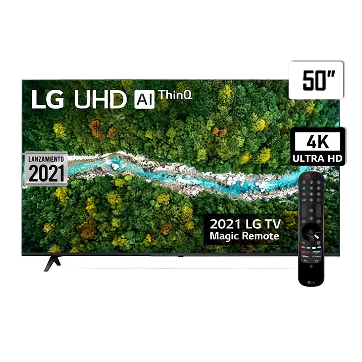 Televisor Smart TV ThinQ AI 4K UHD 50" LG 50UP7750PSB