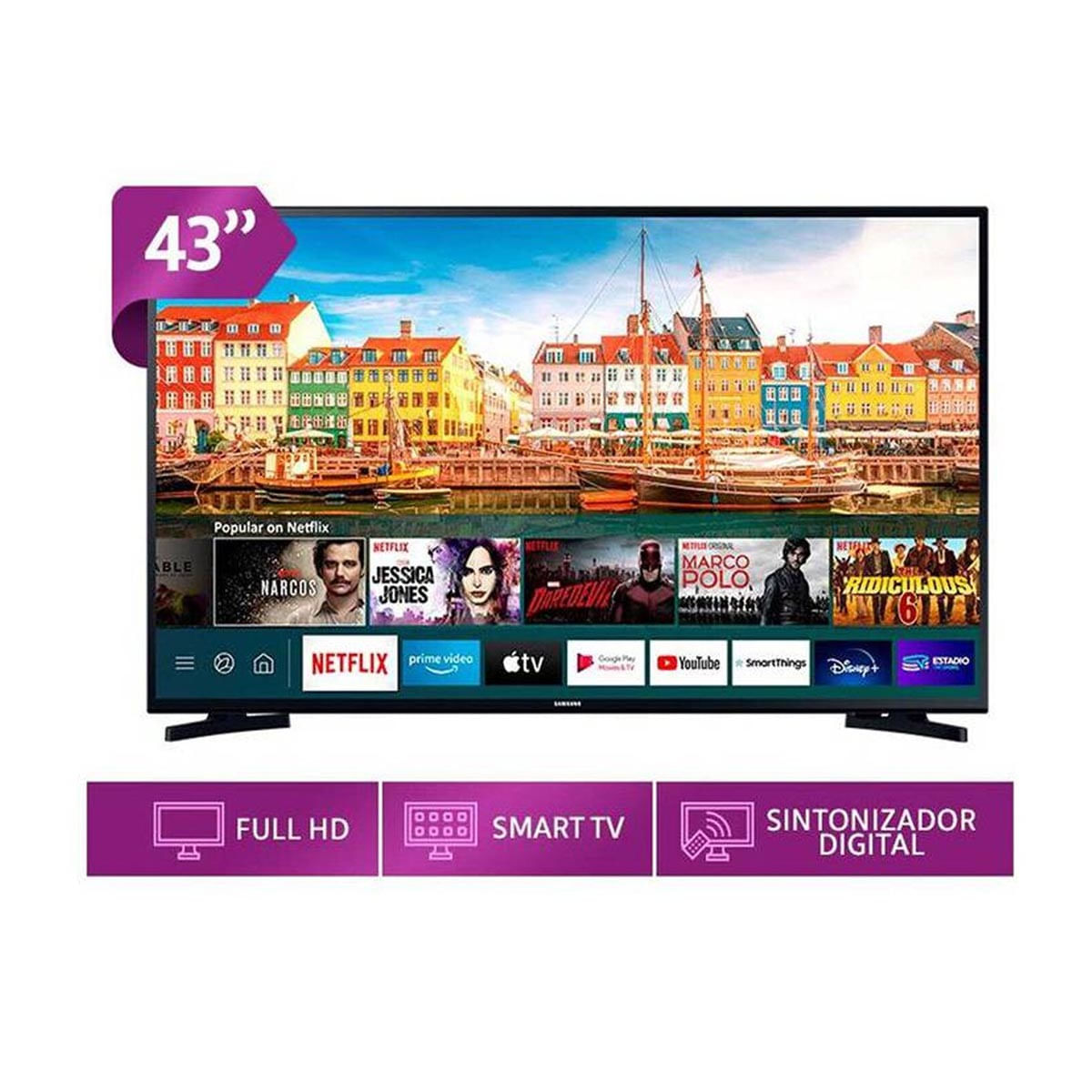 Televisor LED Smart TV FHD 43" Samsung UN43T5202AG