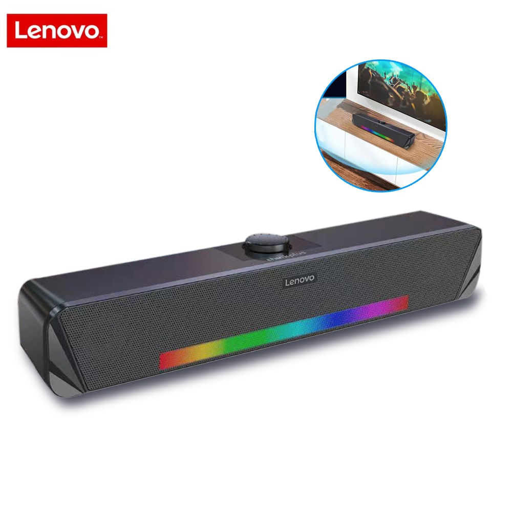 Lenovo TS33 Bluetooth 5.0 RGB Speaker Audio 360 Home TV Barra de sonido envolvente Altavoz