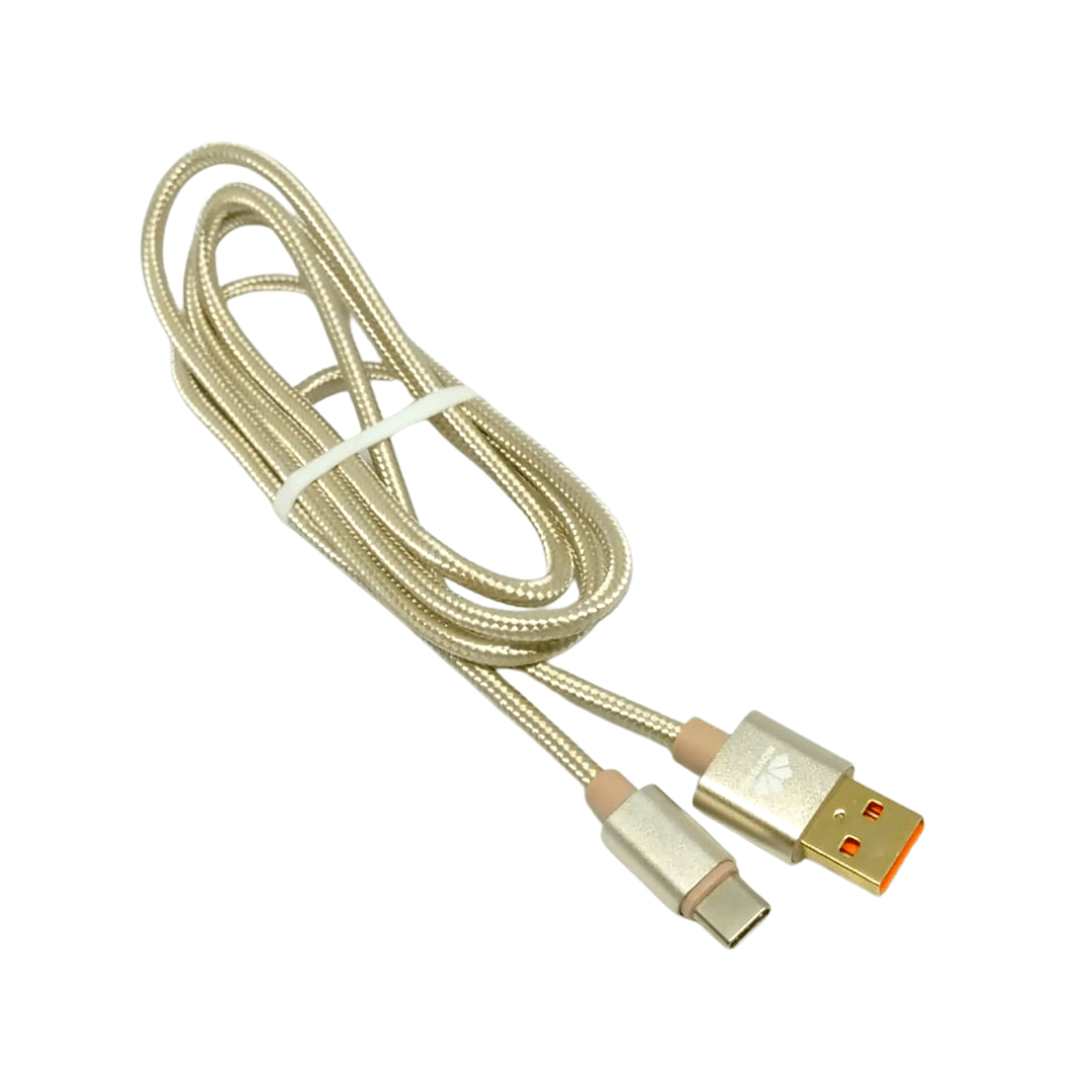 Cable para Celular USB tipo C Carga Rapida - Movisun CAB-111 Beige