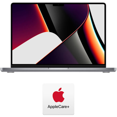 Apple 14.2 "MacBook Pro con M1 Pro Chip & Applecare+ Kit de plan de protección (finales de 2021, plata)