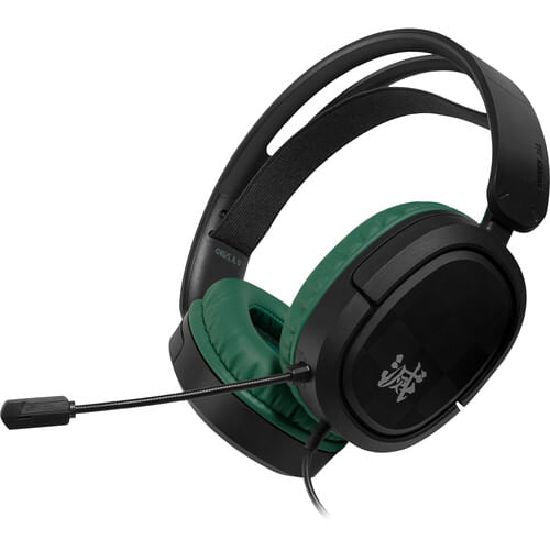 ASUS TUF Gaming H1 Auriculares de juegos con cable (negro / verde, Demon Slayer Tanjiro Edition)