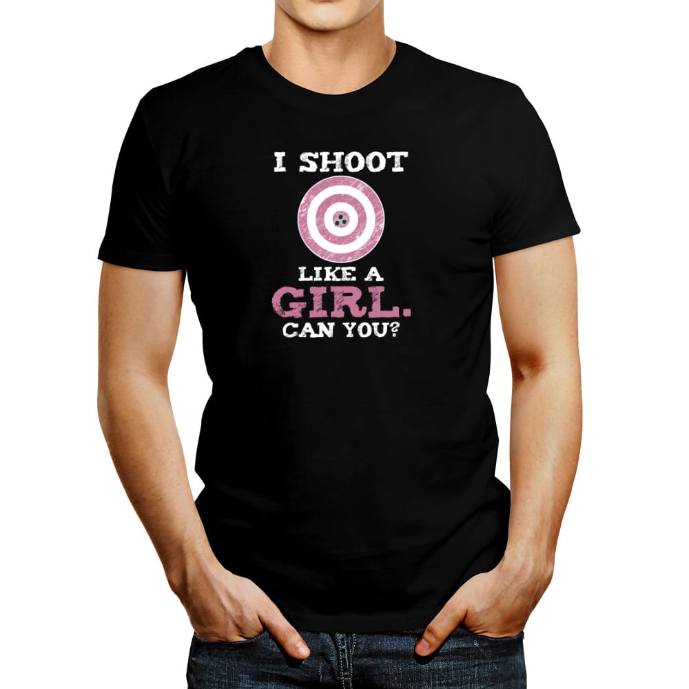 Polo de Hombre Idakoos I Shoot Like A Girl Can You? 2