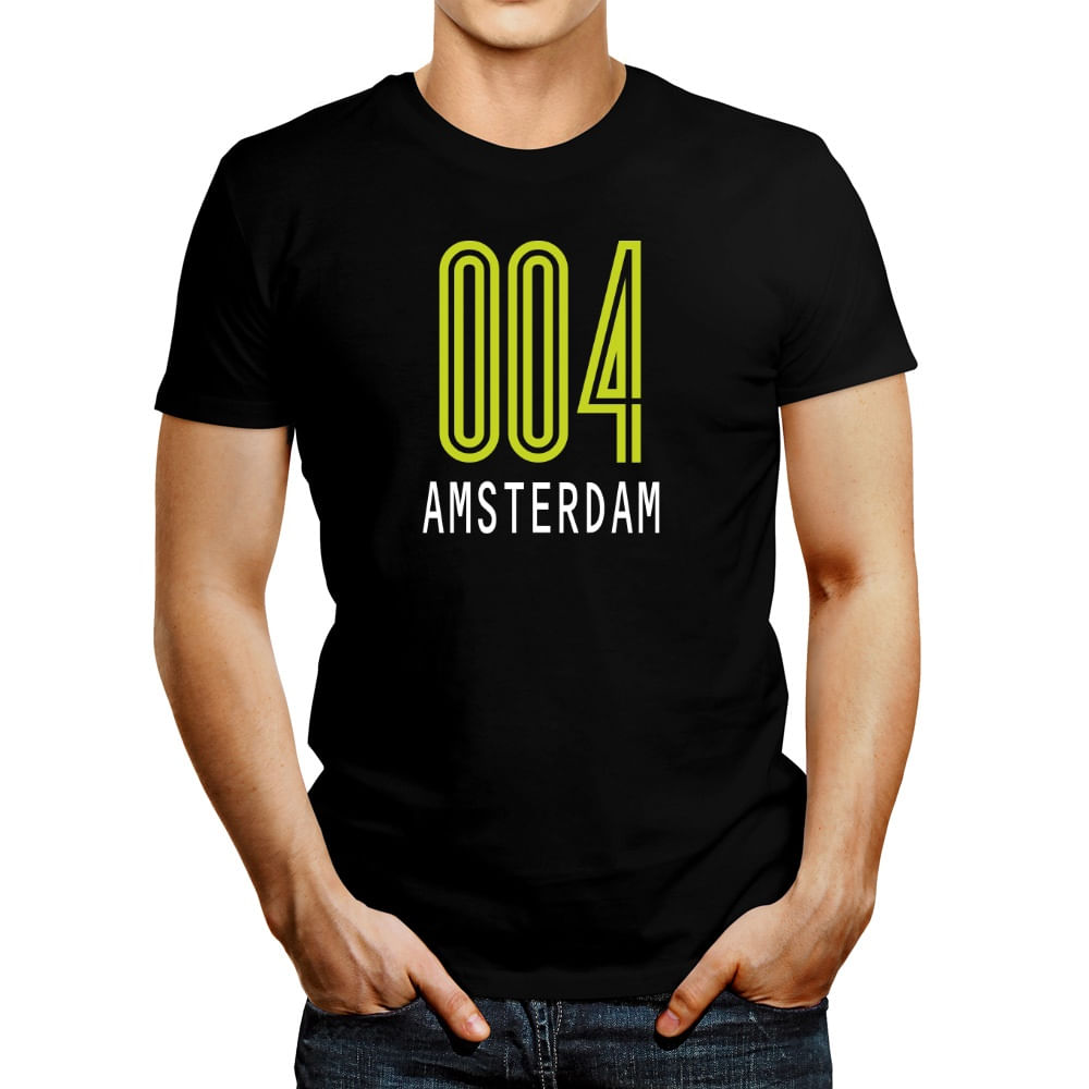 Polo de Hombre Idakoos Iso Code Amsterdam Retro