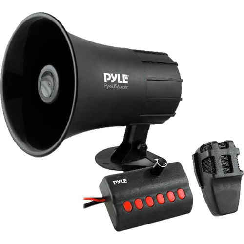 Sistema de altavoces Pyle Pro Siren Horn con micrófono portátil
