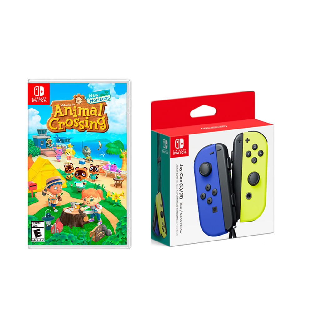 Videojuego Nintendo Switch Animal Crossing New Horizons + Controles Joy
