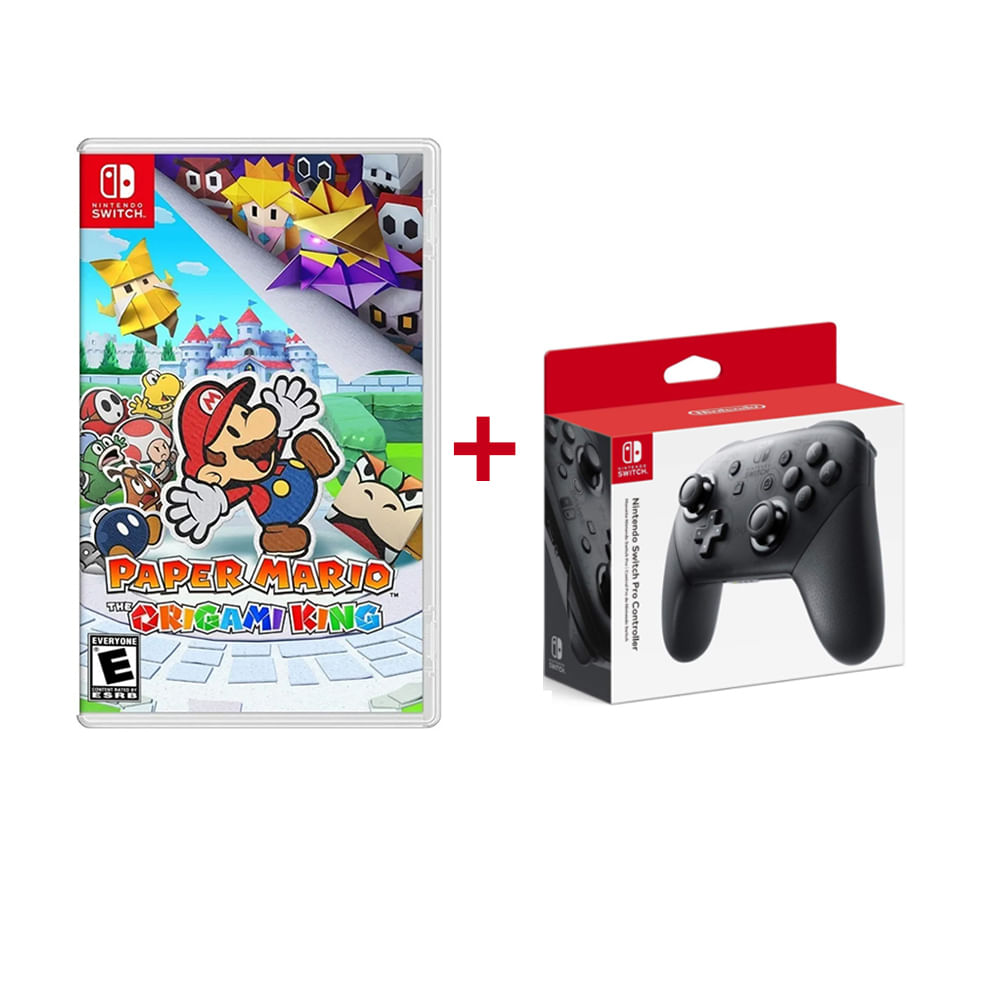 Videojuego Nintendo Switch Mario Paper Origami King + Pro Control