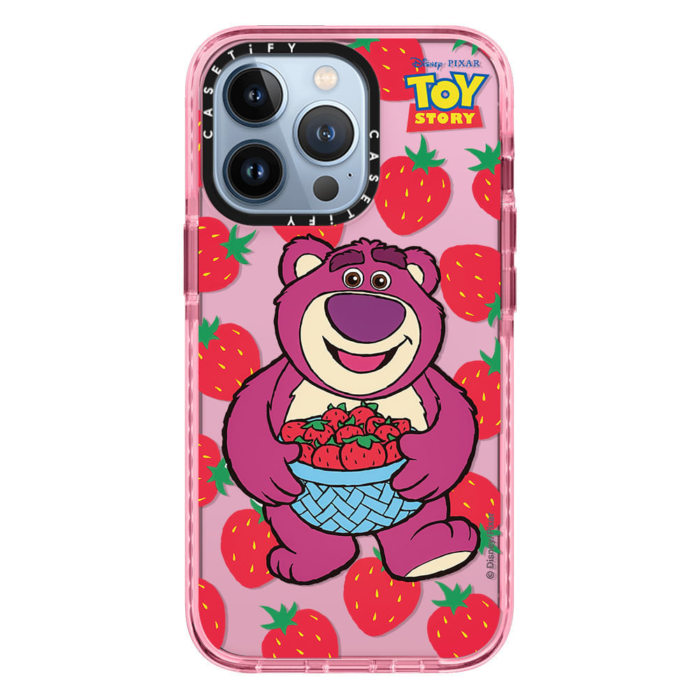 Case ScreenShop Para iPhone 14 Toy Story Oso Lotso Rosa Casetify
