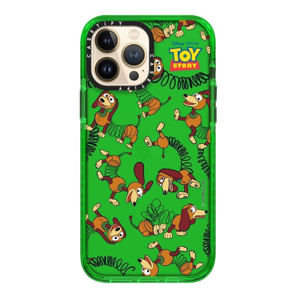 Case ScreenShop Para iPhone 14 Plus Toy Story Slinky Verde Transparente Casetify