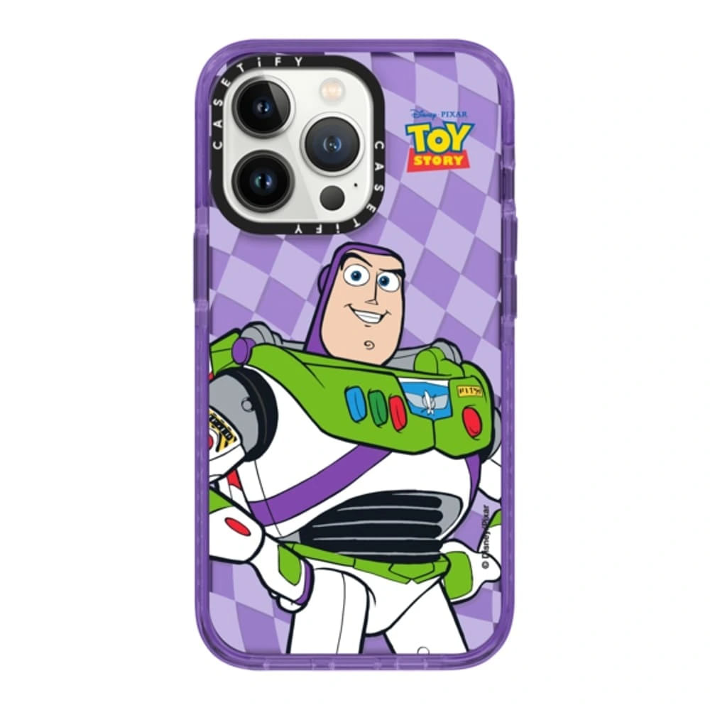 Case ScreenShop Para iPhone 12/12 Pro Toy Story Buzz Lightyear Lila Transaprente Casetify