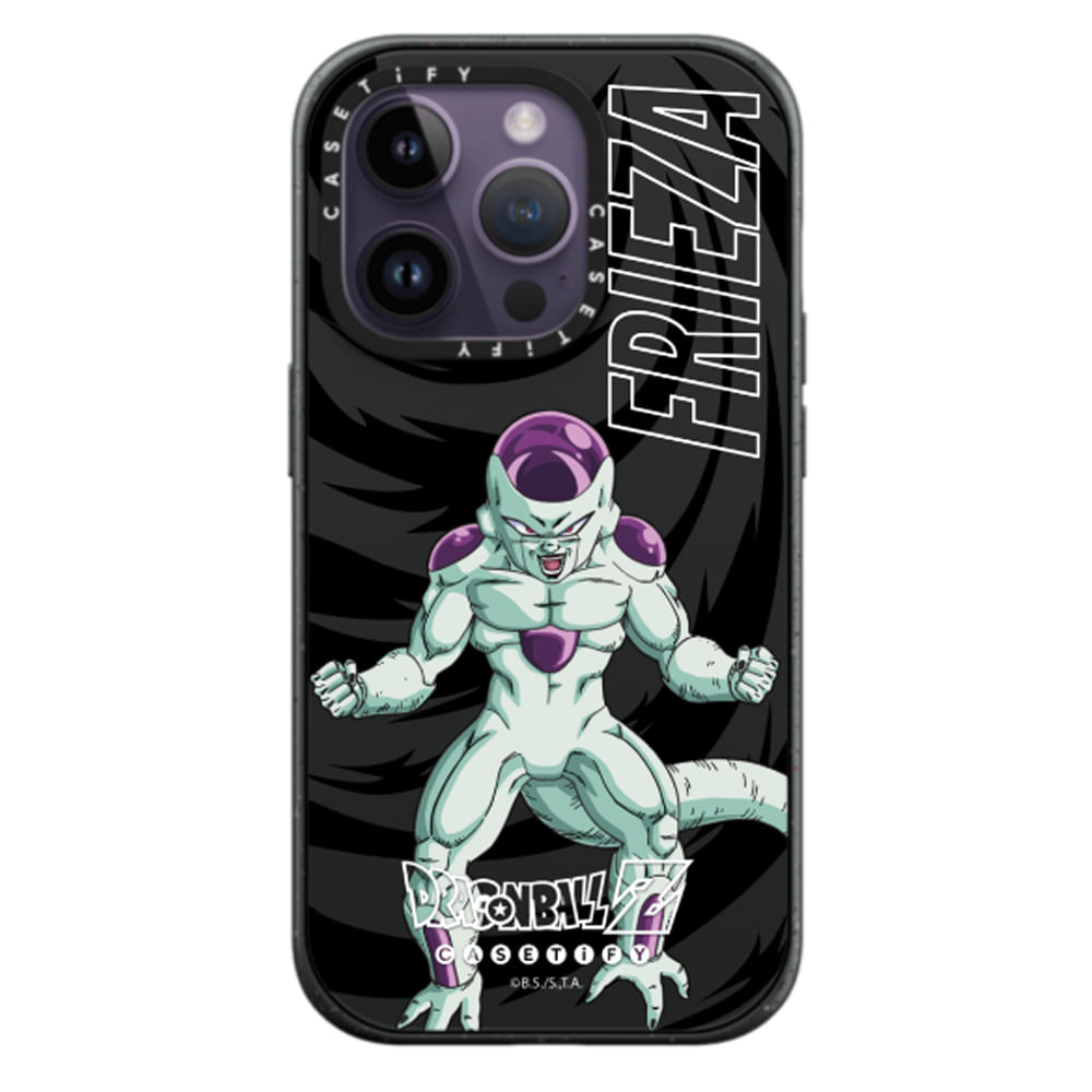 Case ScreenShop Para iPhone 14 Pro Max Dragon Ball Z Frieza Negro Transparente Casetify