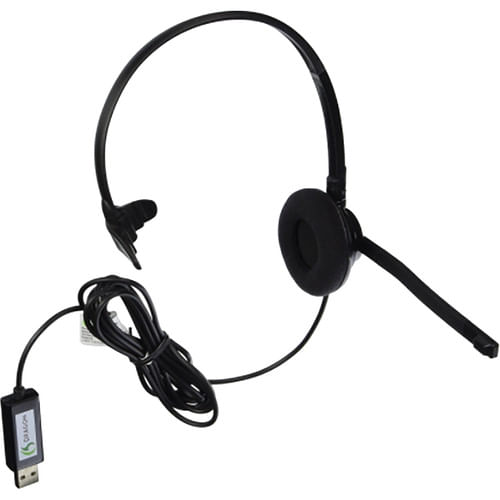 Auriculares de comunicación estéreo Kofax (Nuance) HS-GEN-C con adaptador Dragon USB