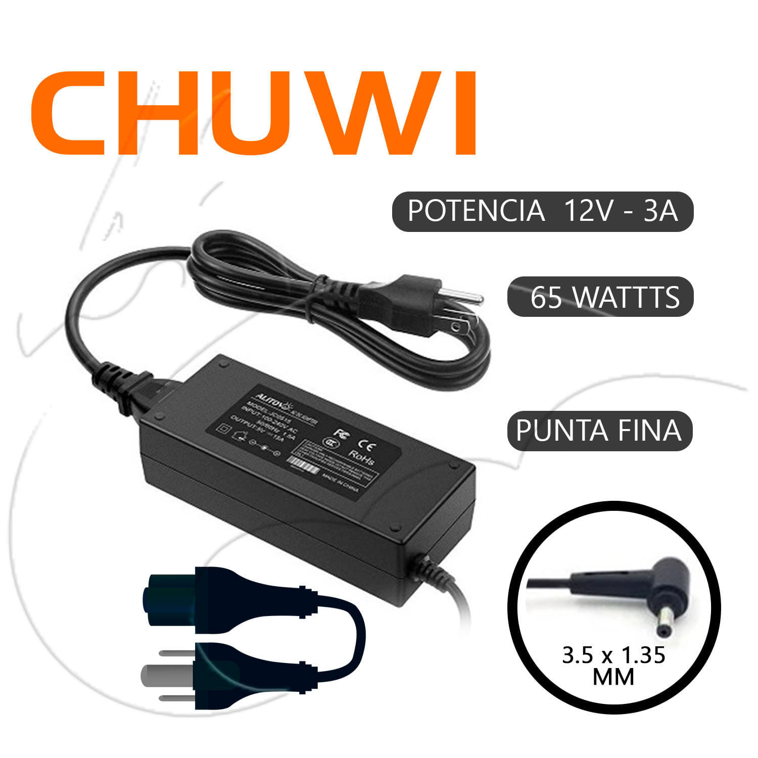 Cargador Chuwi Advance- 12v 3a 36w-35135mm