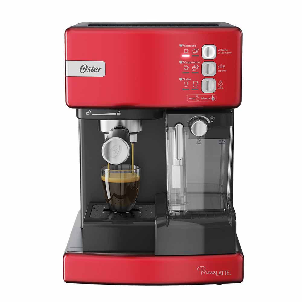 Cafetera Automatica de Espresso Prima Latte Oster 2122469 Roja