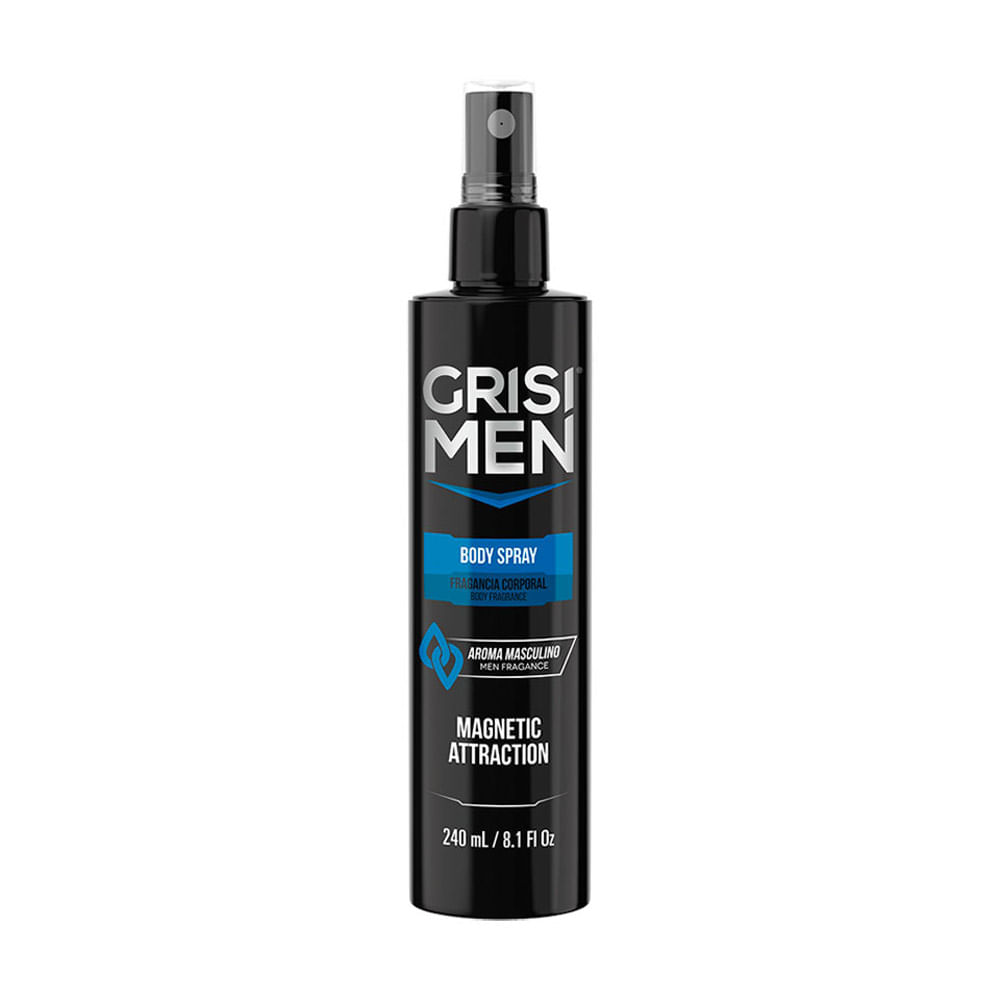 Body Spray Grisi Men Magnetic  - Frasco 240ML
