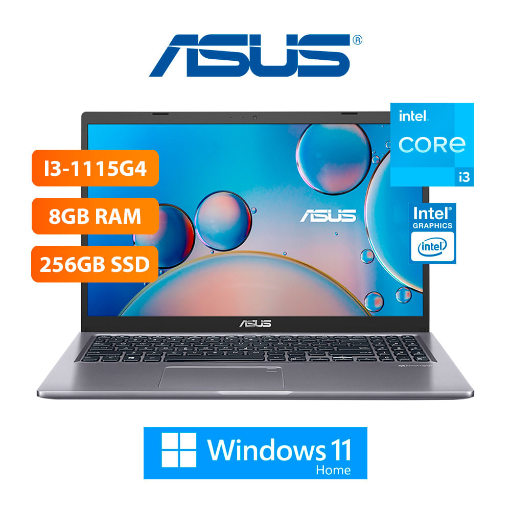 Notebook Asus 90NB0ST1 X415JA-EB2223 14" FHD IPS LED BACKLIT, CORE I3-1005G1 1.2/3.4GHZ 8GB DDR4