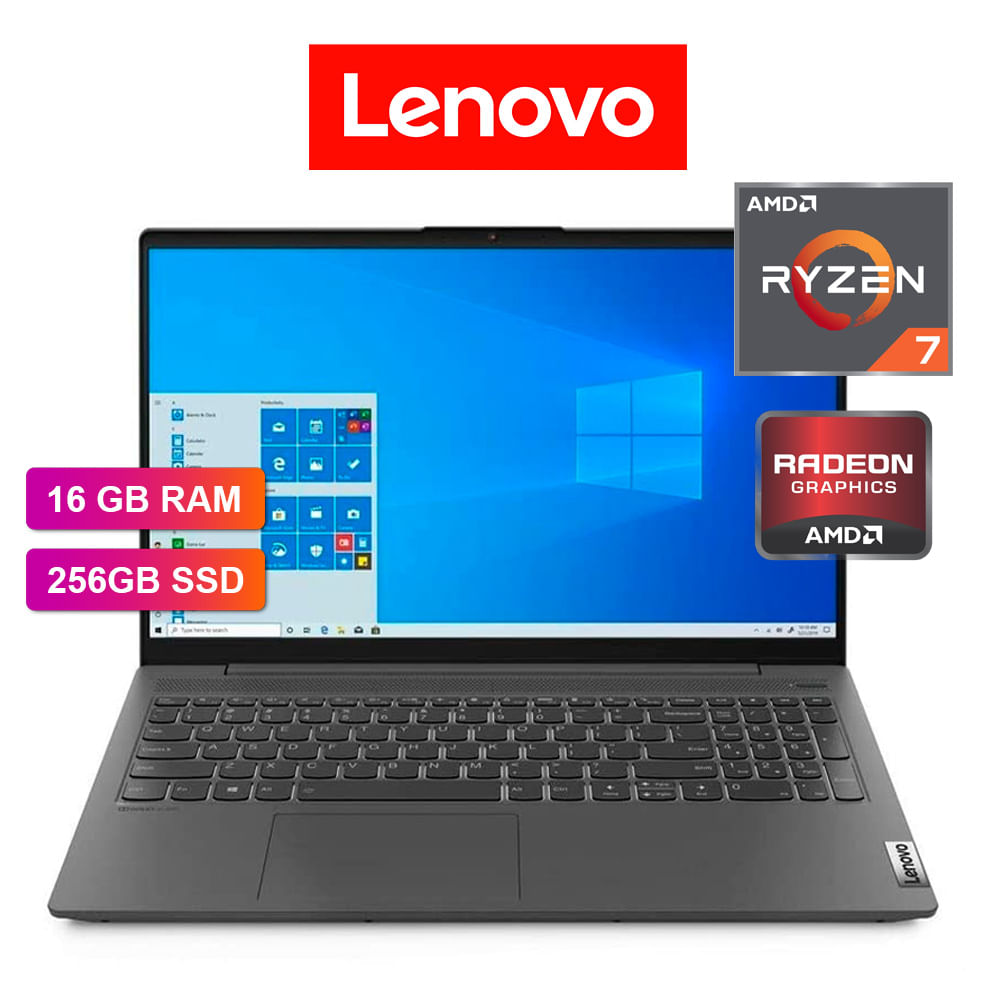 Notebook Lenovo 82KU00SFLM Ideapad 3, 15.6" Fhd, Amd Ryzen 3 5300u 2.60 / 3.80ghz, 8gb DDR4-3200mhz.