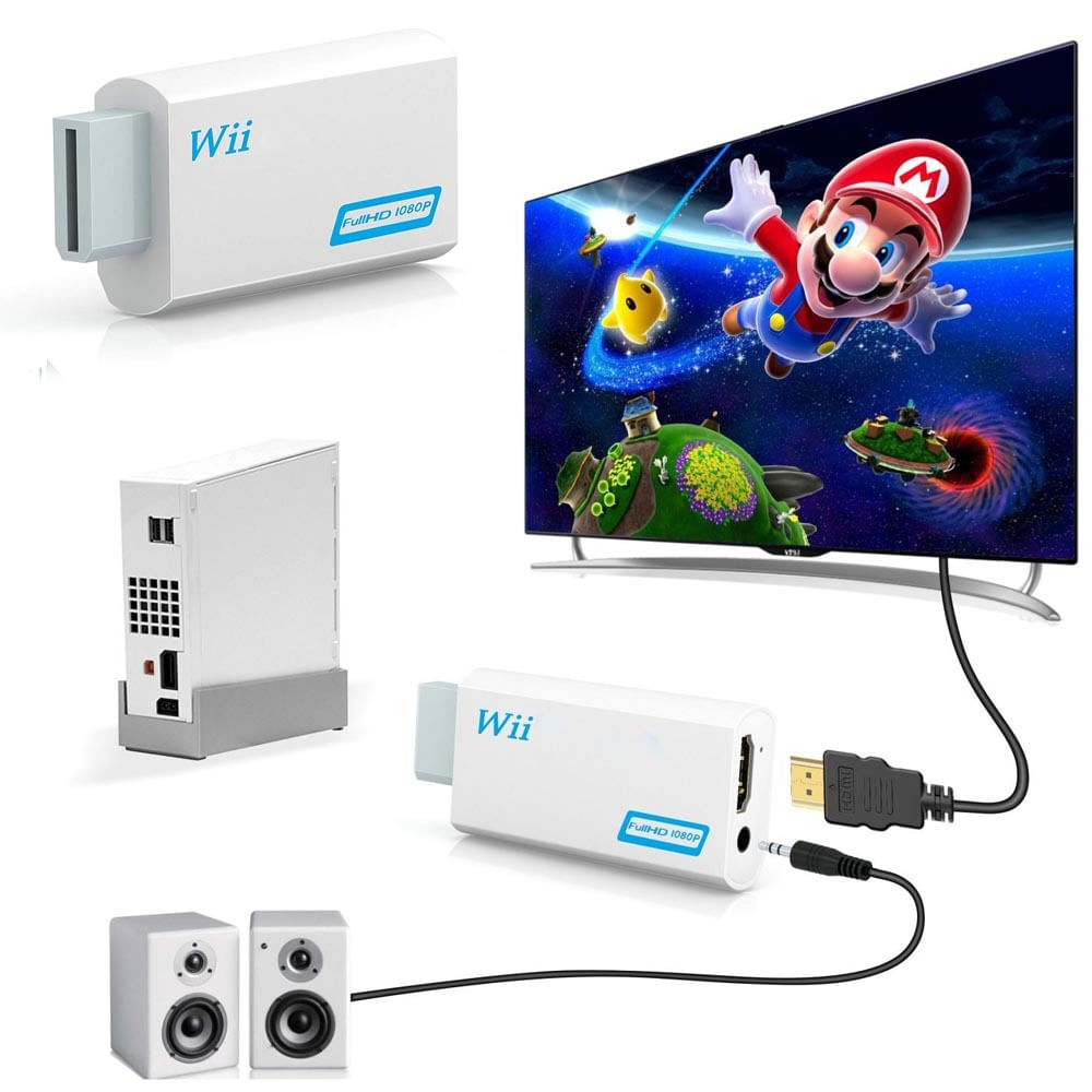 Convertidor Wii a HDMI FULL HD 1080P 3.5mm Adaptador