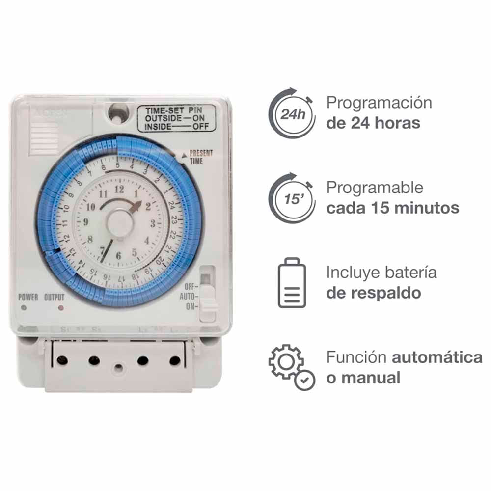 Temporizador Análogo de Agua RHEEM Rh16A