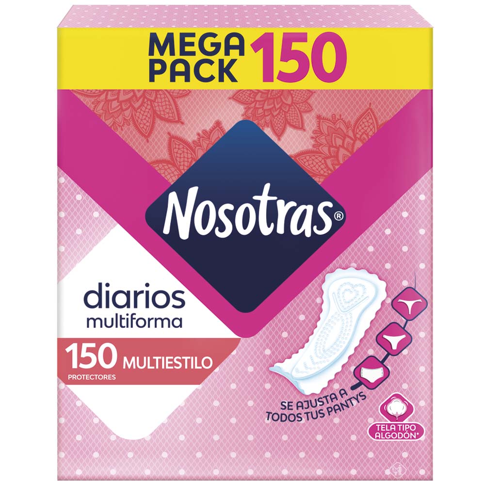 Protectores Diarios NOSOTRAS Multiestilo Caja 150un