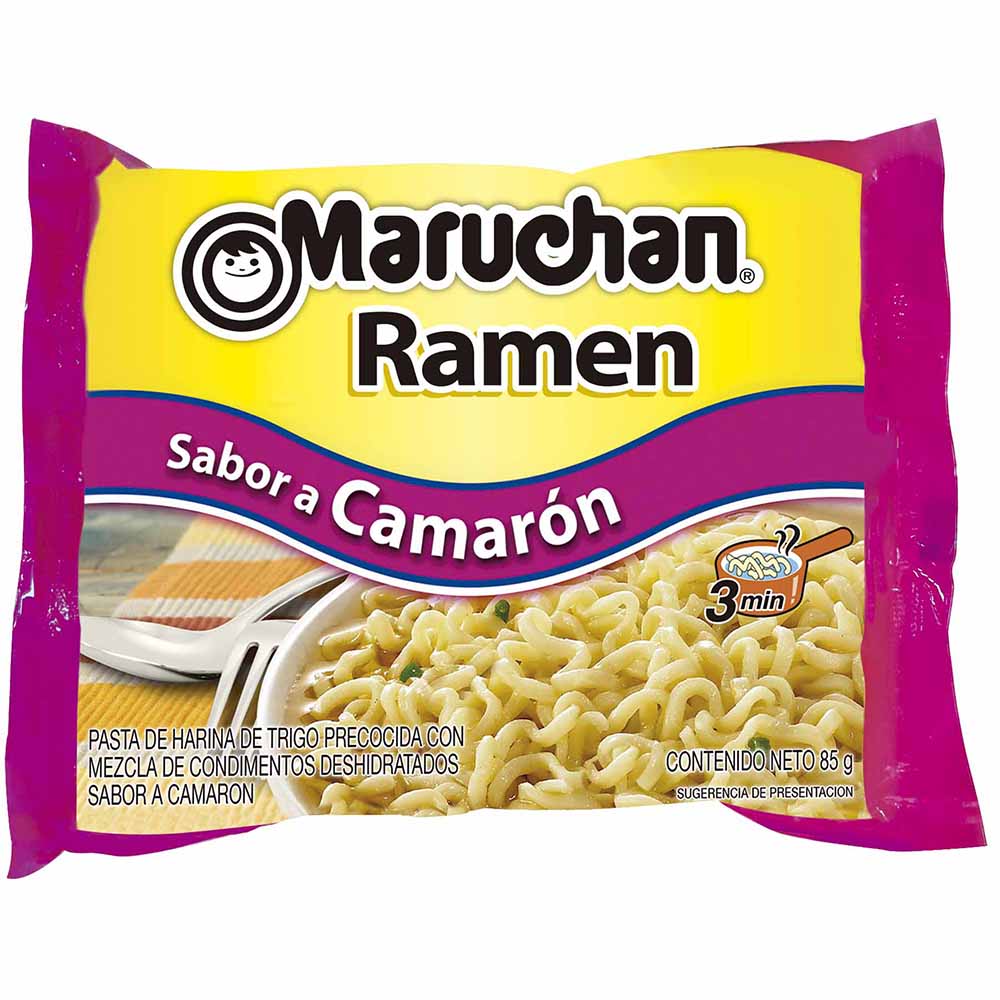 Sopa Instantánea MARUCHAN Sabor a Camarón Bolsa 85g