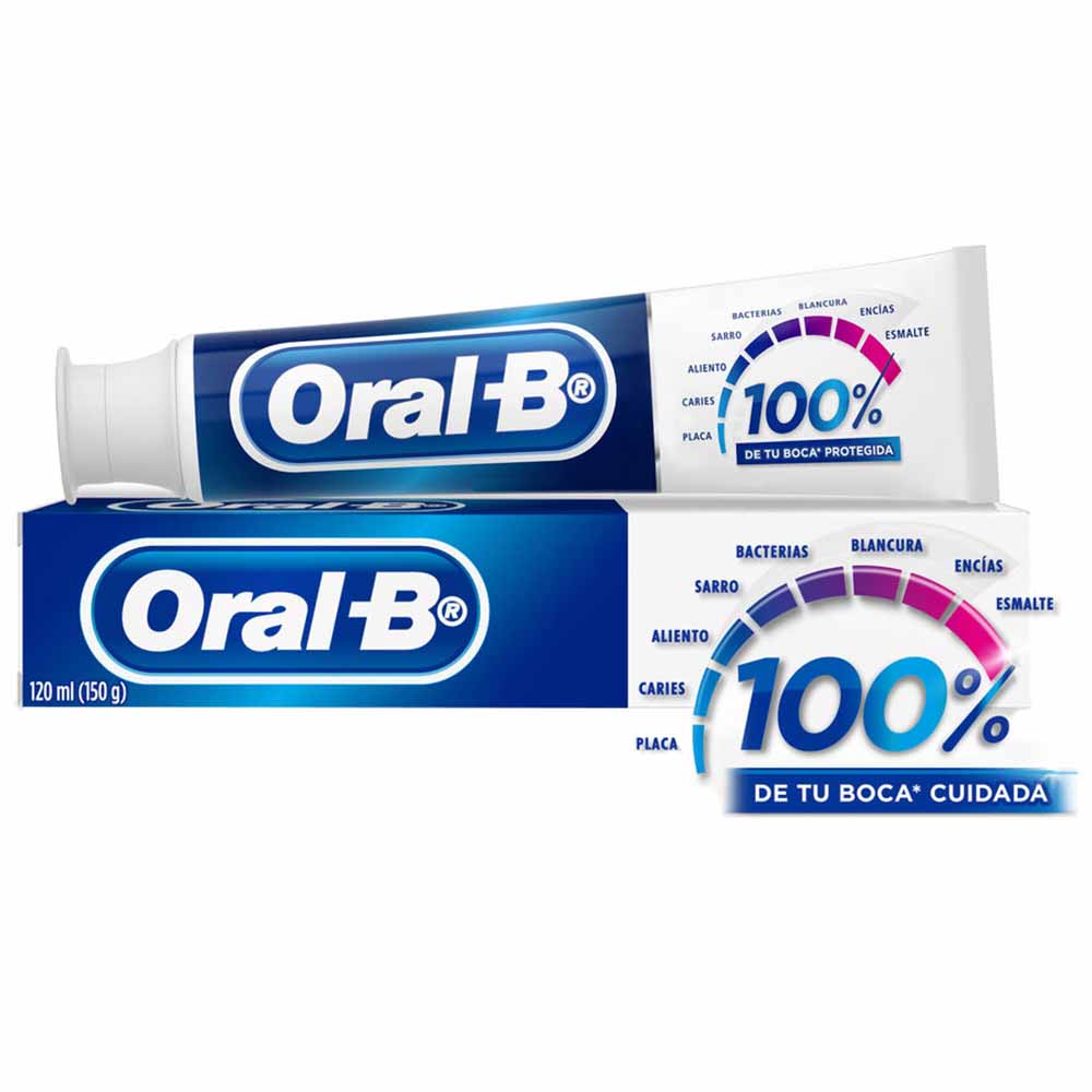 Pasta Dental ORAL B 100% Tubo 120ml