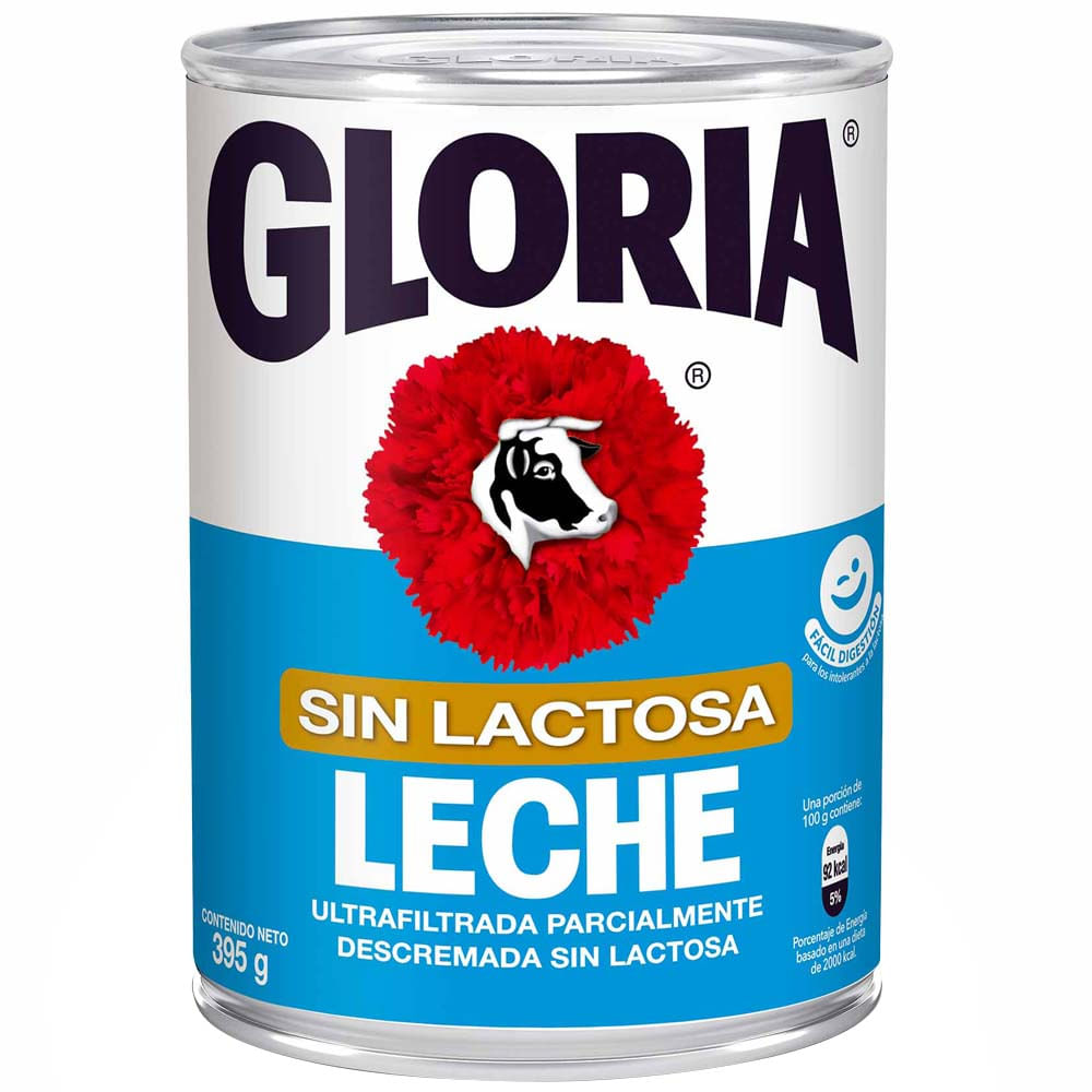 Leche sin Lactosa GLORIA Lata 395g