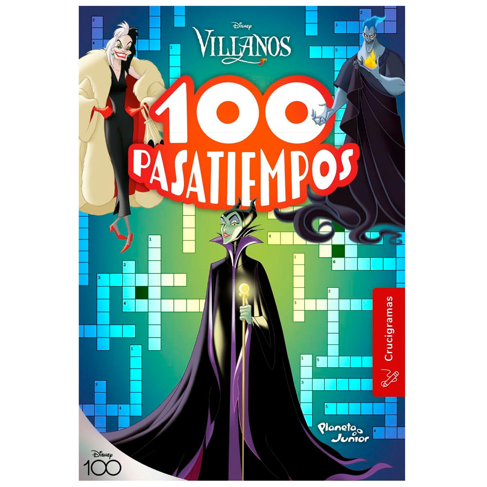 Libro PLANETA 100 pasatiempos (crucigramas) Villanos