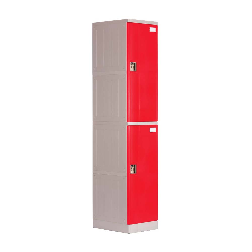 Locker Abs Lp102 Llave doble pin Rojo