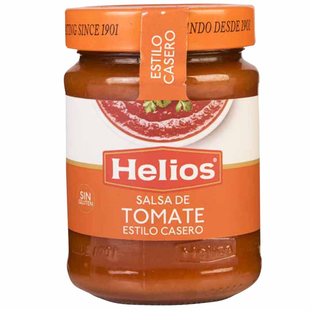 Salsa de Tomate HELIOS Casero sin Gluten Frasco 300g