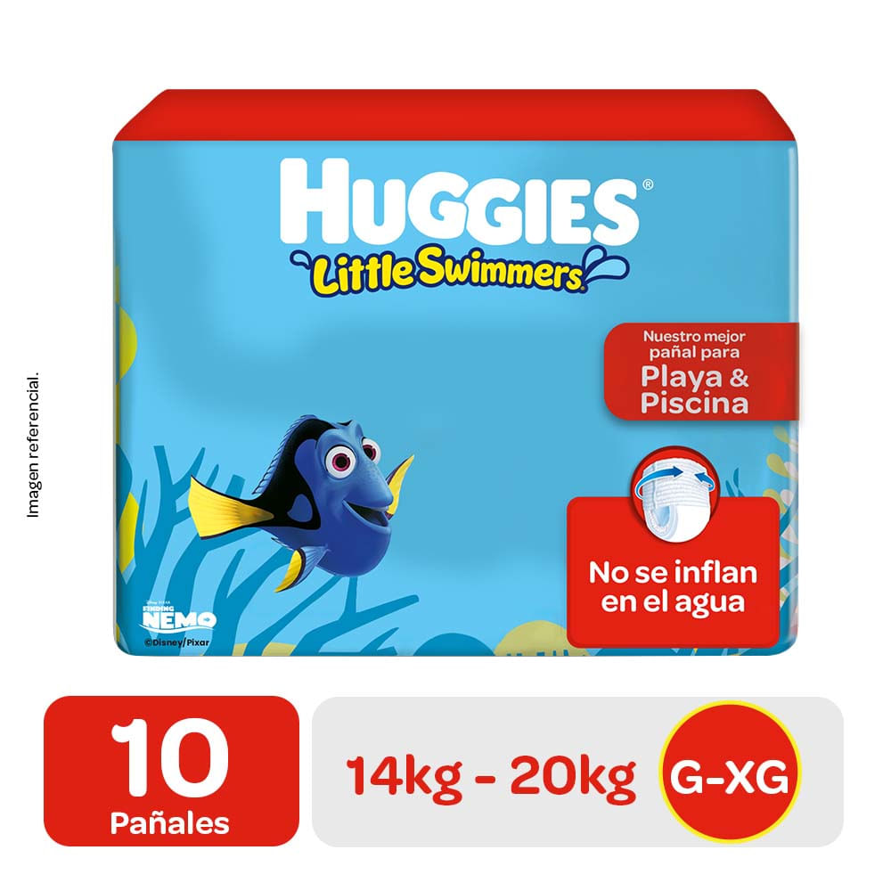 Pañal HUGGIES Little Swimmers G-XG Paquete 10un
