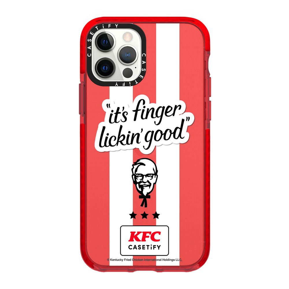Case ScreenShop Para iPhone X/Xs Kentucky Fried Chicken Rojo Transparente Casetify