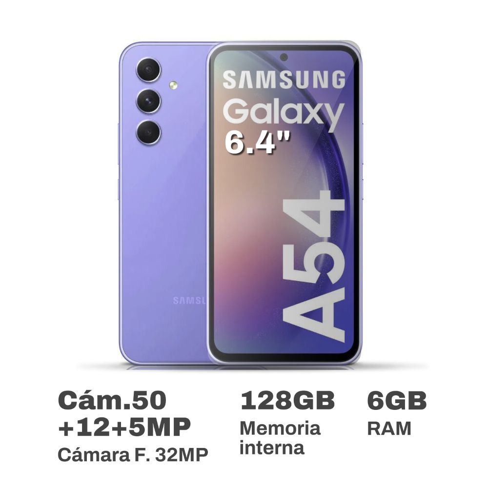 Celular Samsung Galaxy A54 6.4" 6GB RAM 128GB Violeta
