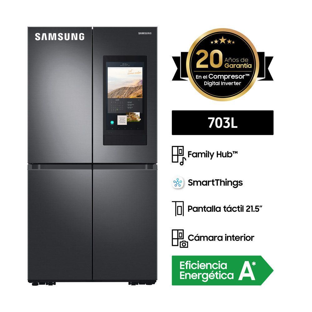 Refrigeradora Samsung French Door Family Hub RF71A9771SG/PE 703L Negro