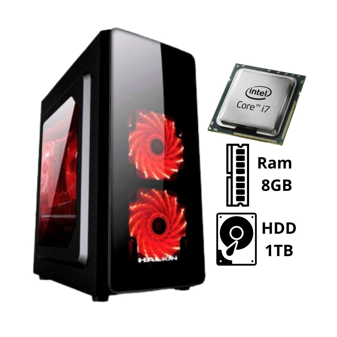 Computadora Pc Intel Core I7 3.40 GHZ RAM 8GB HDD 1TB