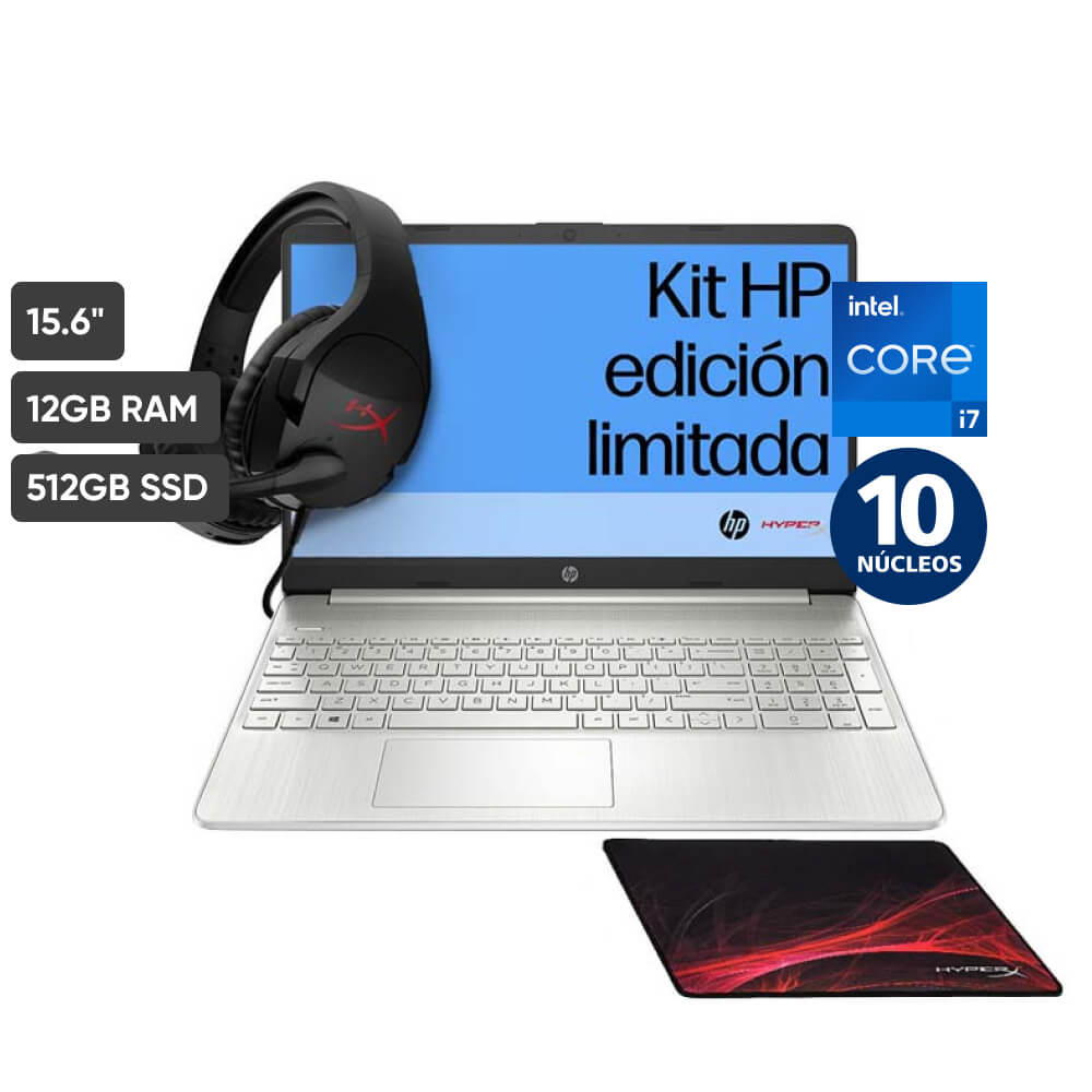 Laptop HP 15-dy5010la 15.6" Intel Core i7 12va generación 12GB 512GB SSD