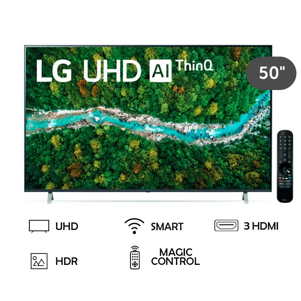 Televisor LG Smart UHD 4K 50 50UP7750 - Negro