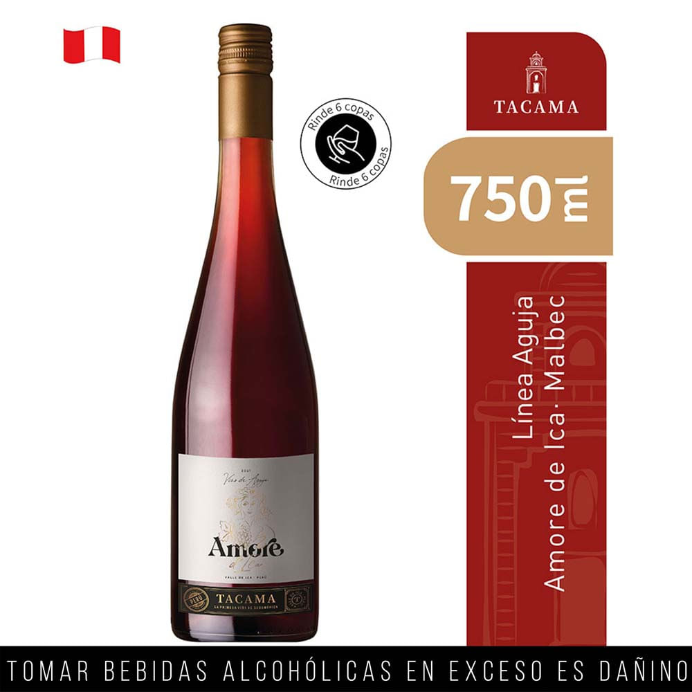 Vino Rosé TACAMA de aguja Botella 750ml