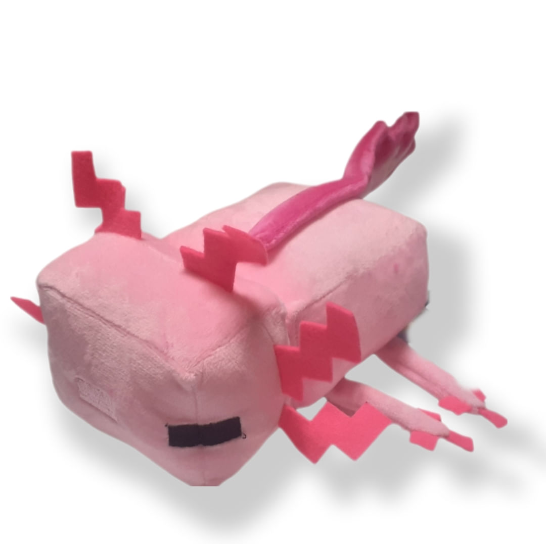 Peluche Ajolote Rosa de Minecraft 35Cm