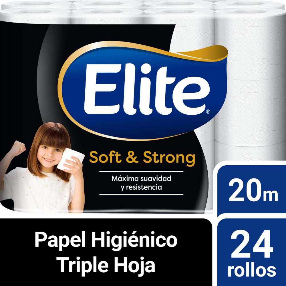Papel Higiénico ELITE Premium Triple Hoja Paquete 24un