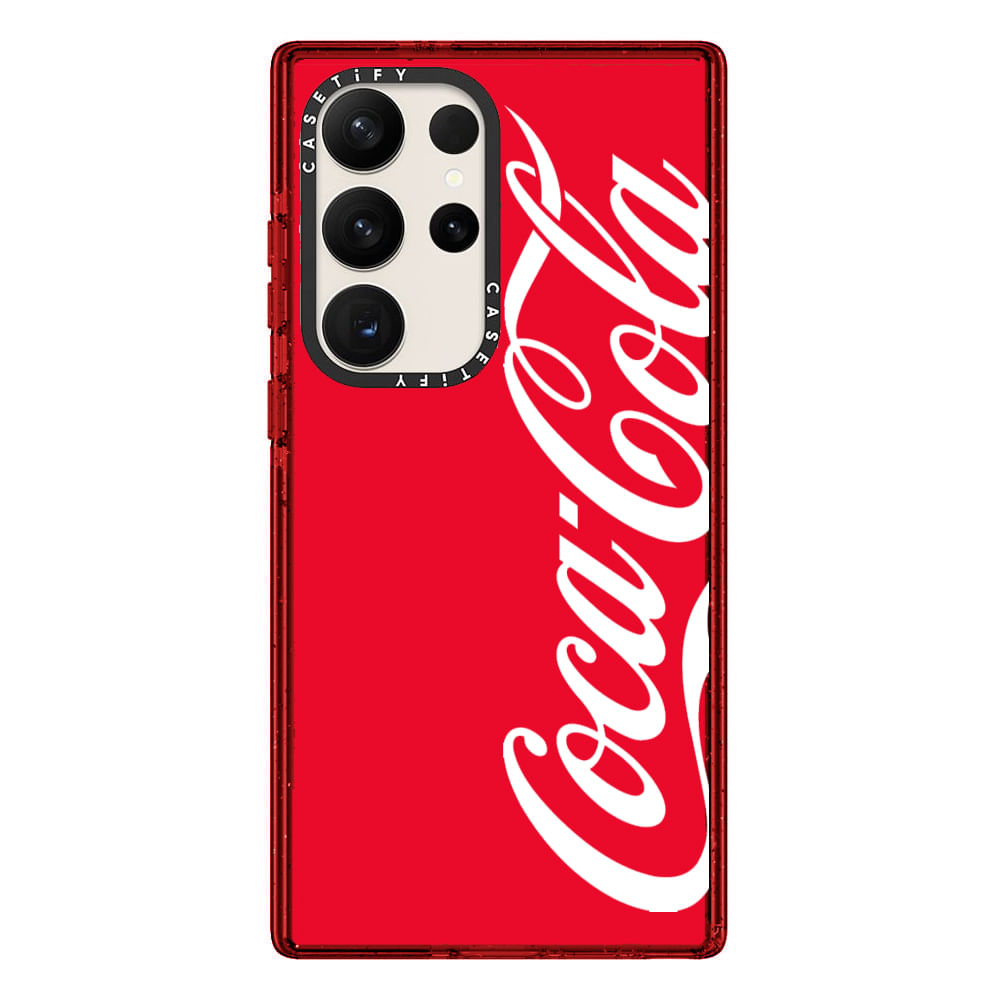Case ScreenShop Para Samsung Galaxy S23 Coca Cola Rojo Transparente Casetify