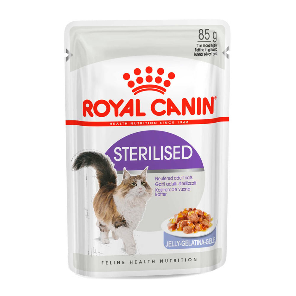 Gelatina para Gatos Esterilizados Royal Canin 85g 12un