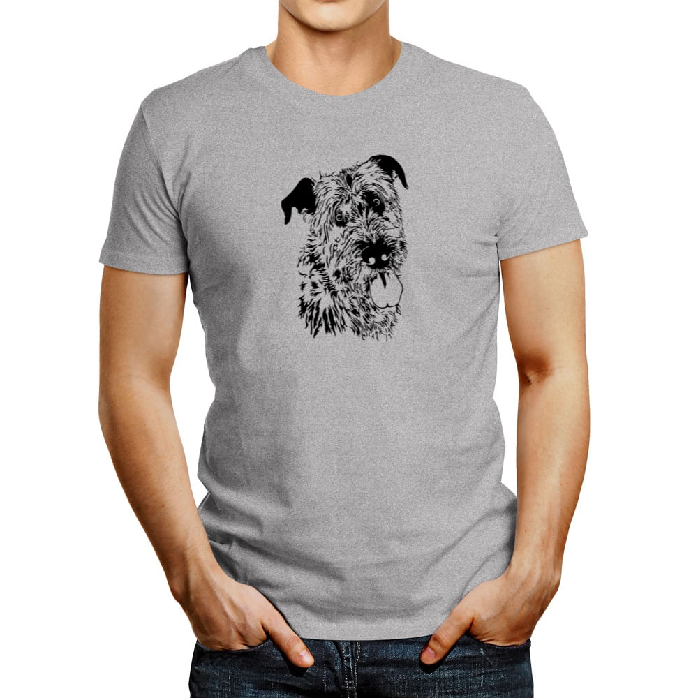 Polo de Hombre Idakoos Irish Wolfhound Face Special Graphic